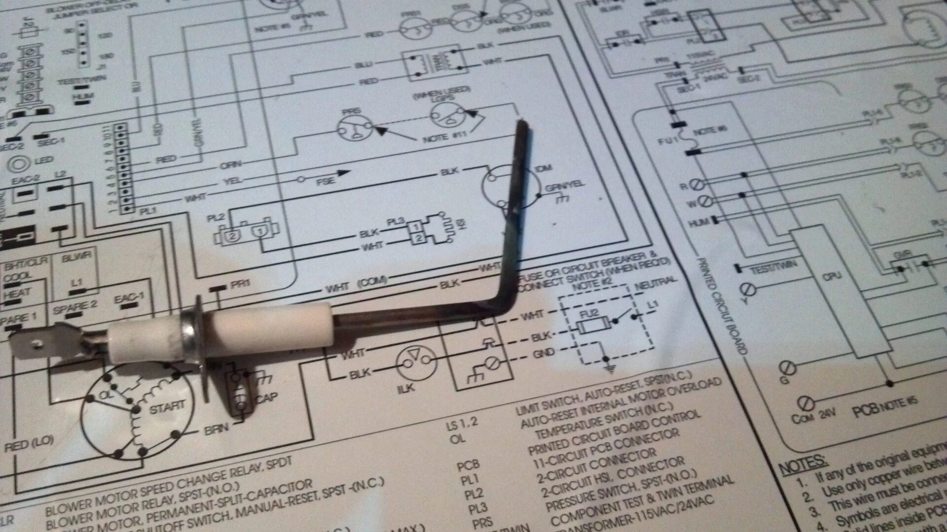 Dirty flame sensor