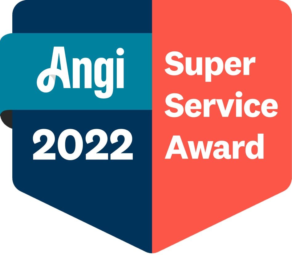 2022-angi-super-service-award - Alexander Services - Alexander Services Angi 2022 super service award badge in blue and coral colors.