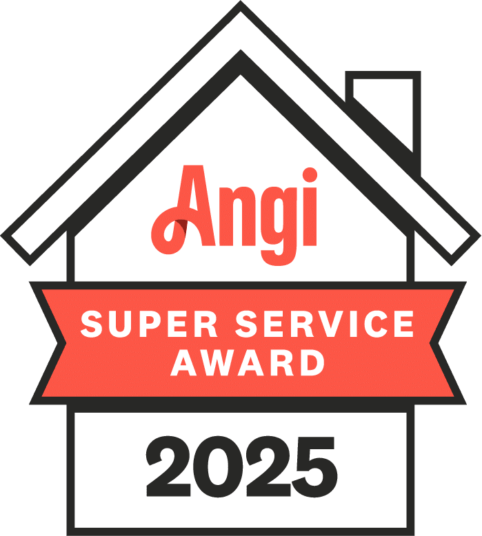 2025-angi-super-service-award - Alexander Services - Alexander Services 2025 angi super service award badge featuring a white house icon and orange ribbon with bold year 2025 at the bottom